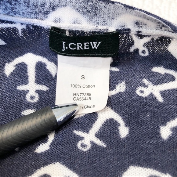 J. Crew The Clare Cardigan Anchor Print - S - Picture 5 of 9